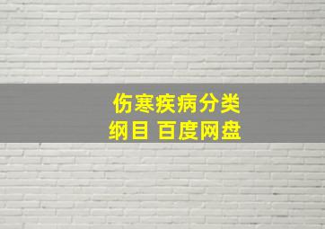 伤寒疾病分类纲目 百度网盘